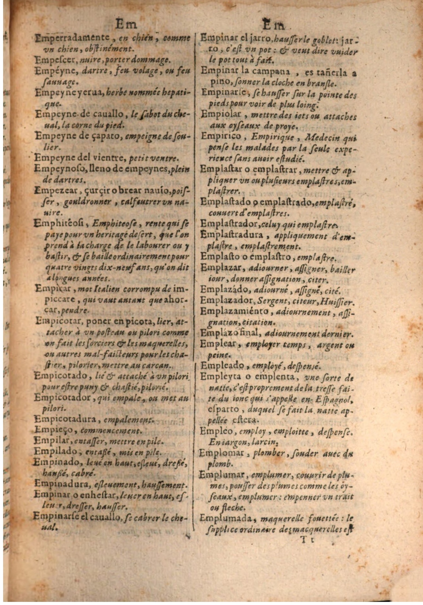 1645 - A. de Sommaville et A. Courbé - Trésor des deux langues espagnole et française - BSB Munich 1645 - A. de Sommaville et A. Courbé - Trésor des deux langues espagnole et française - BSB Munich