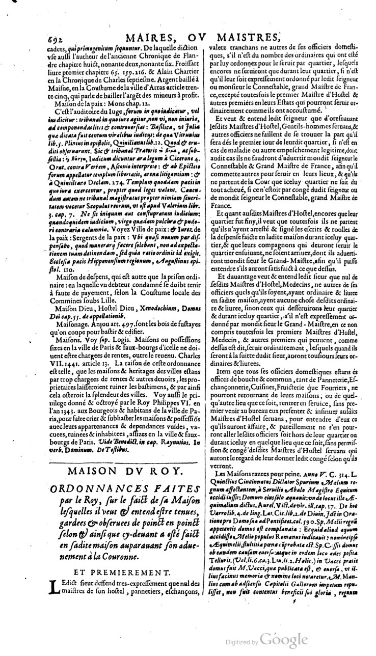 1629 - Veuve Nicolas Buon - Trésor du droit français (21754 T. 2) - BM Lyon