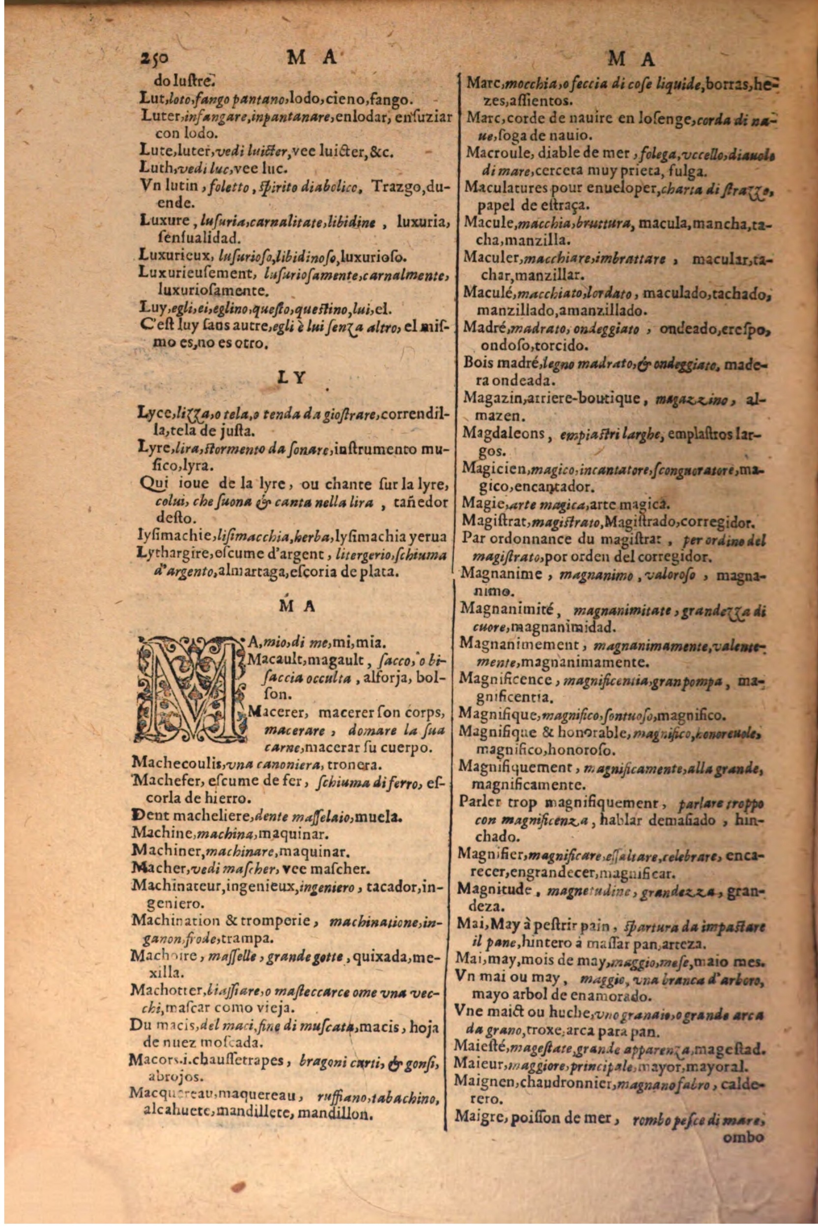 1616 - Pierre de la Rovière - Trésor des trois langues (Seconde partie) - BSB Munich