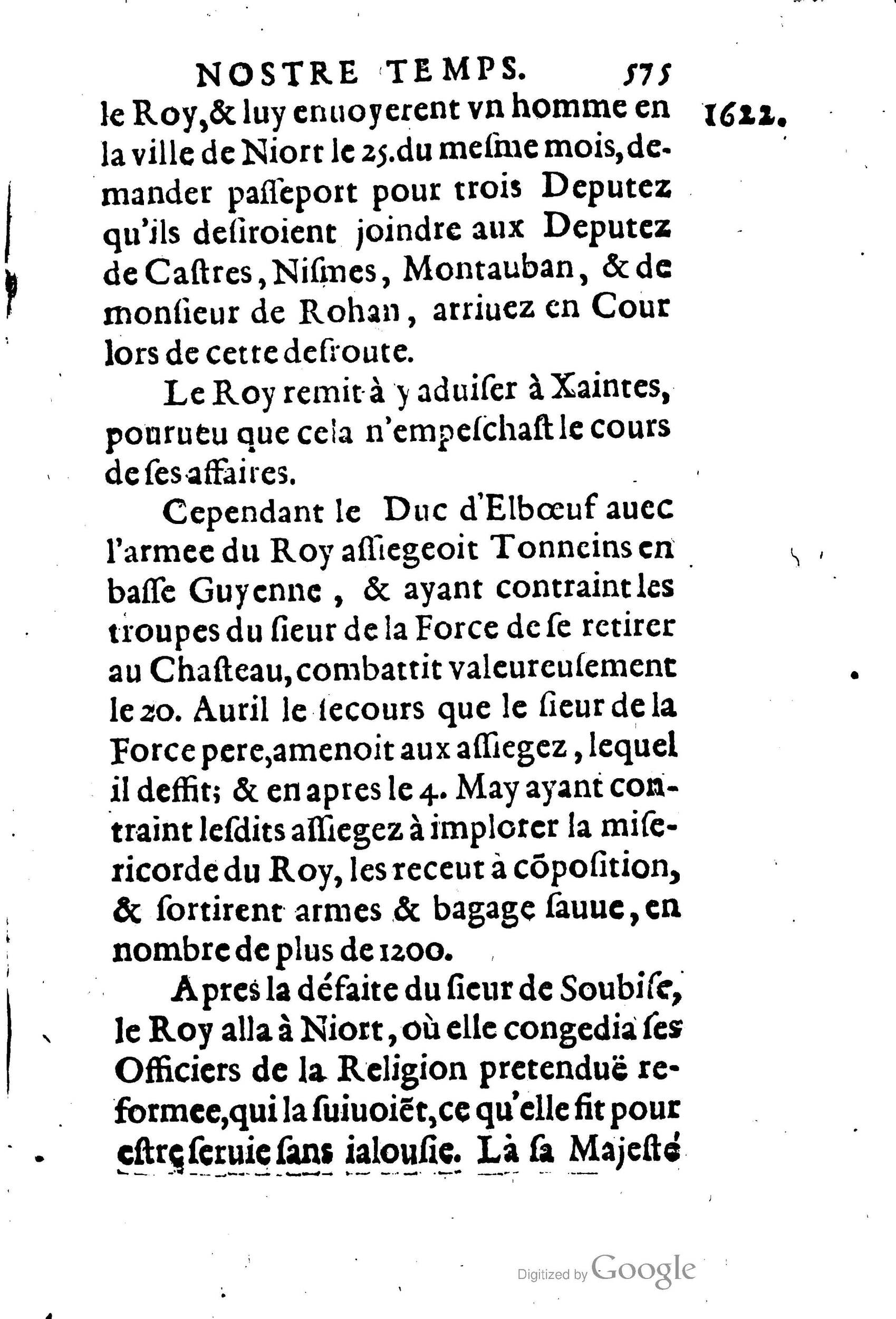 1623 - Joseph Bouillerot - Trésor de l’histoire générale de notre temps - BM Lyon