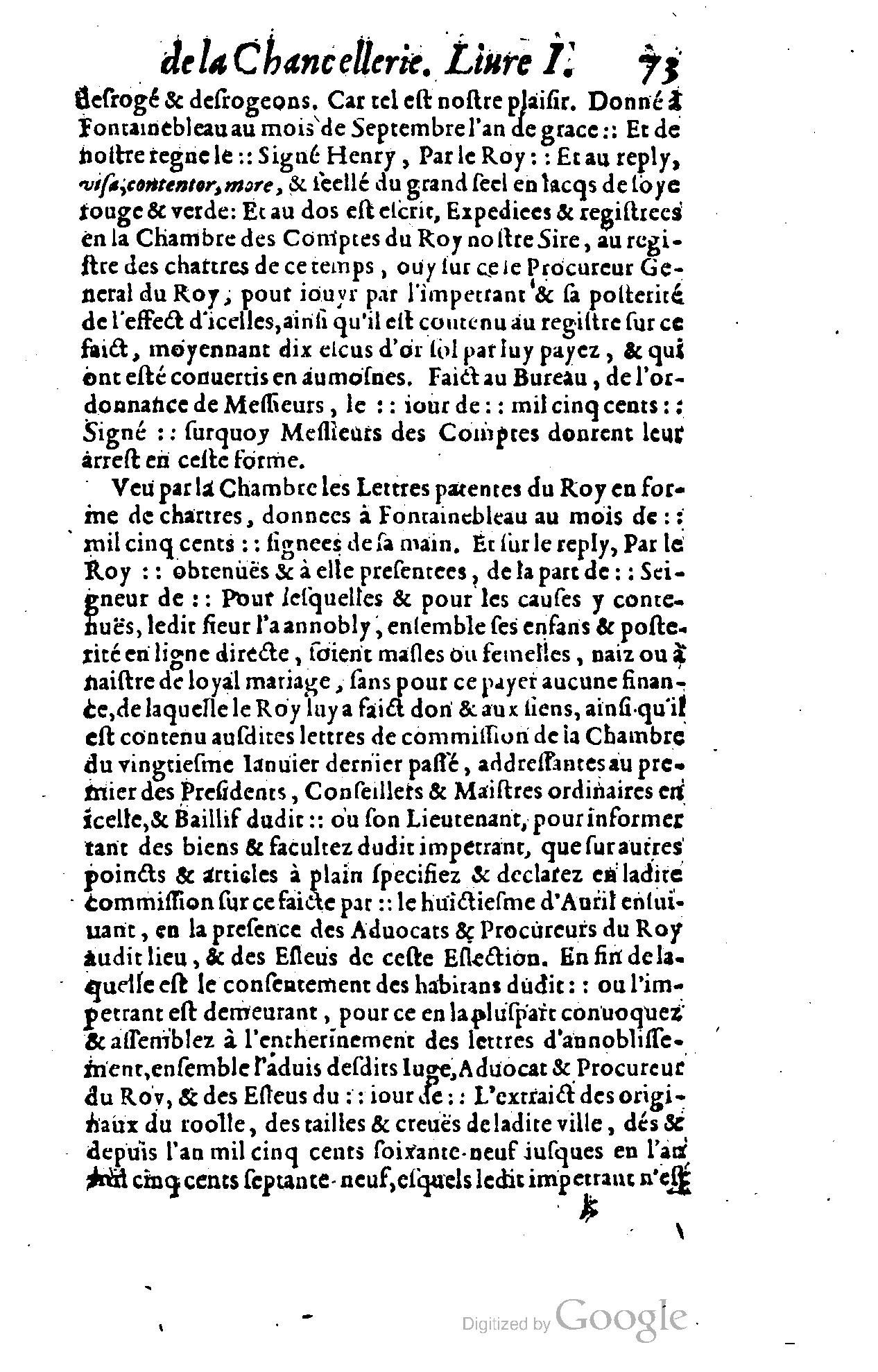 1614 - Jean Richer - Trésor du nouveau style et protocole de la chancellerie de France - BSB Munich