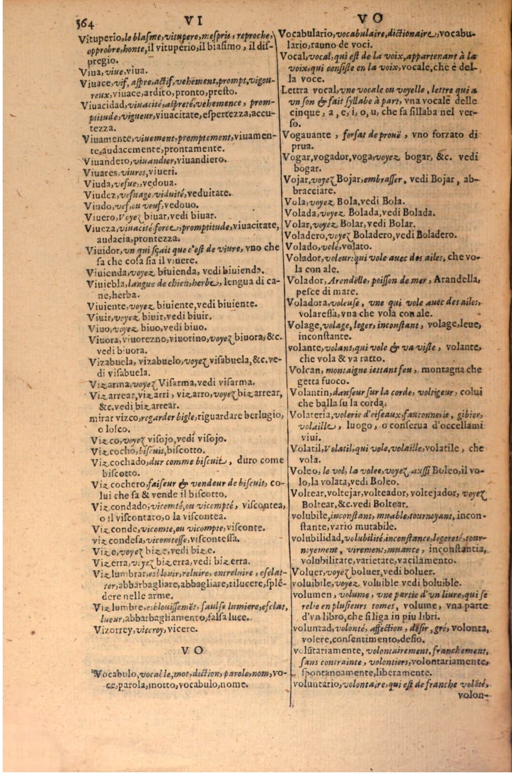 1606 - Samuel Crespin - Thresor des trois langues, francoise, italiene et espagnolle - BSB Munich