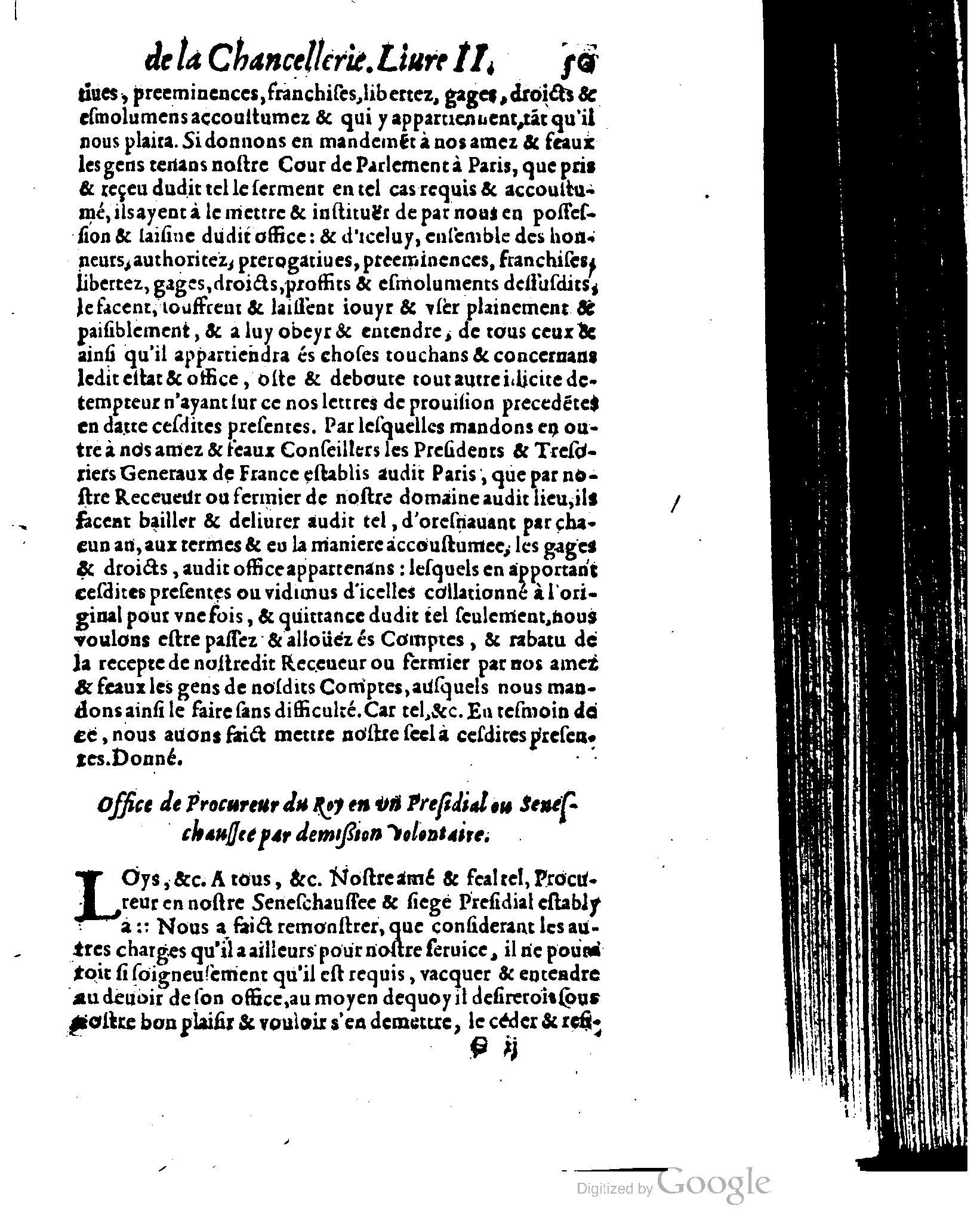 1614 - Jean Richer - Trésor du nouveau style et protocole de la chancellerie de France - BSB Munich