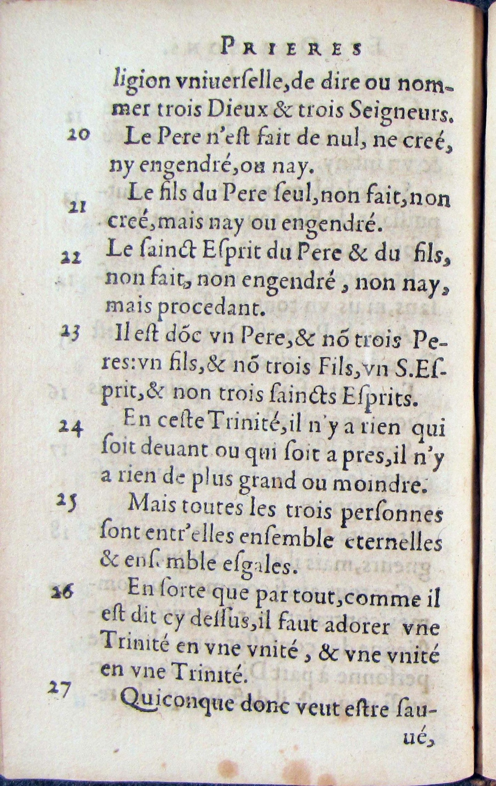 1572 - Antoine Certia - Trésor des prières, oraisons et instructions chrétiennes - Nîmes