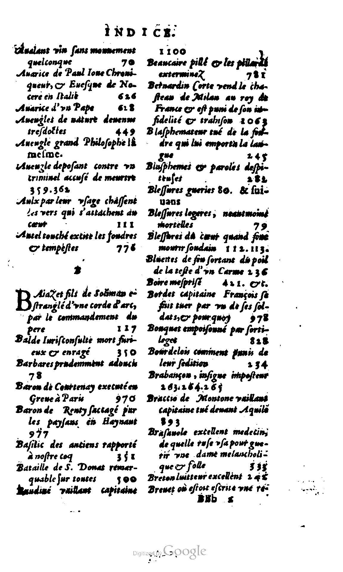 1620 - Samuel Crespin - Trésor d’histoires admirables et mémorables - BCU Lausanne
