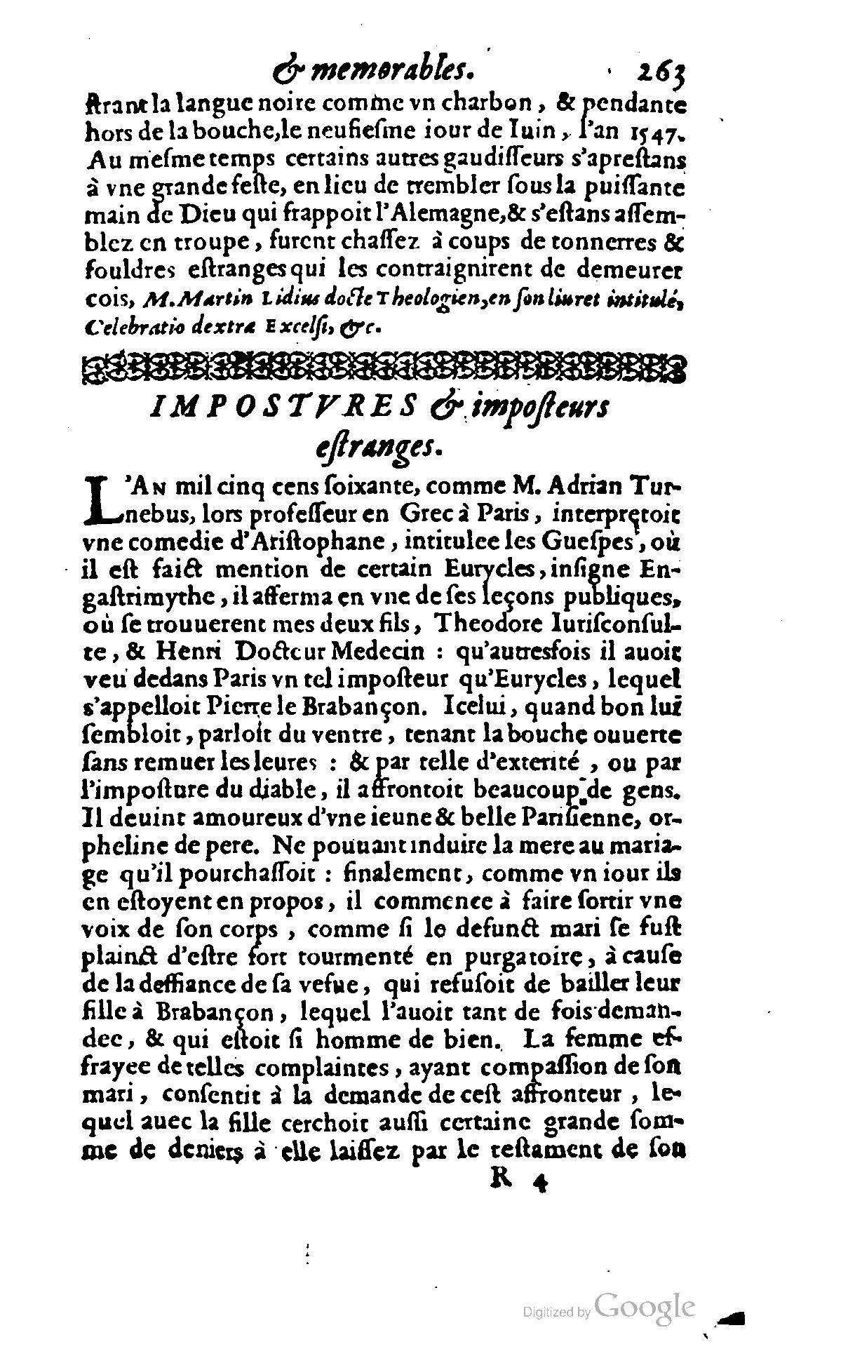 1620 - Samuel Crespin - Trésor d’histoires admirables et mémorables - BCU Lausanne