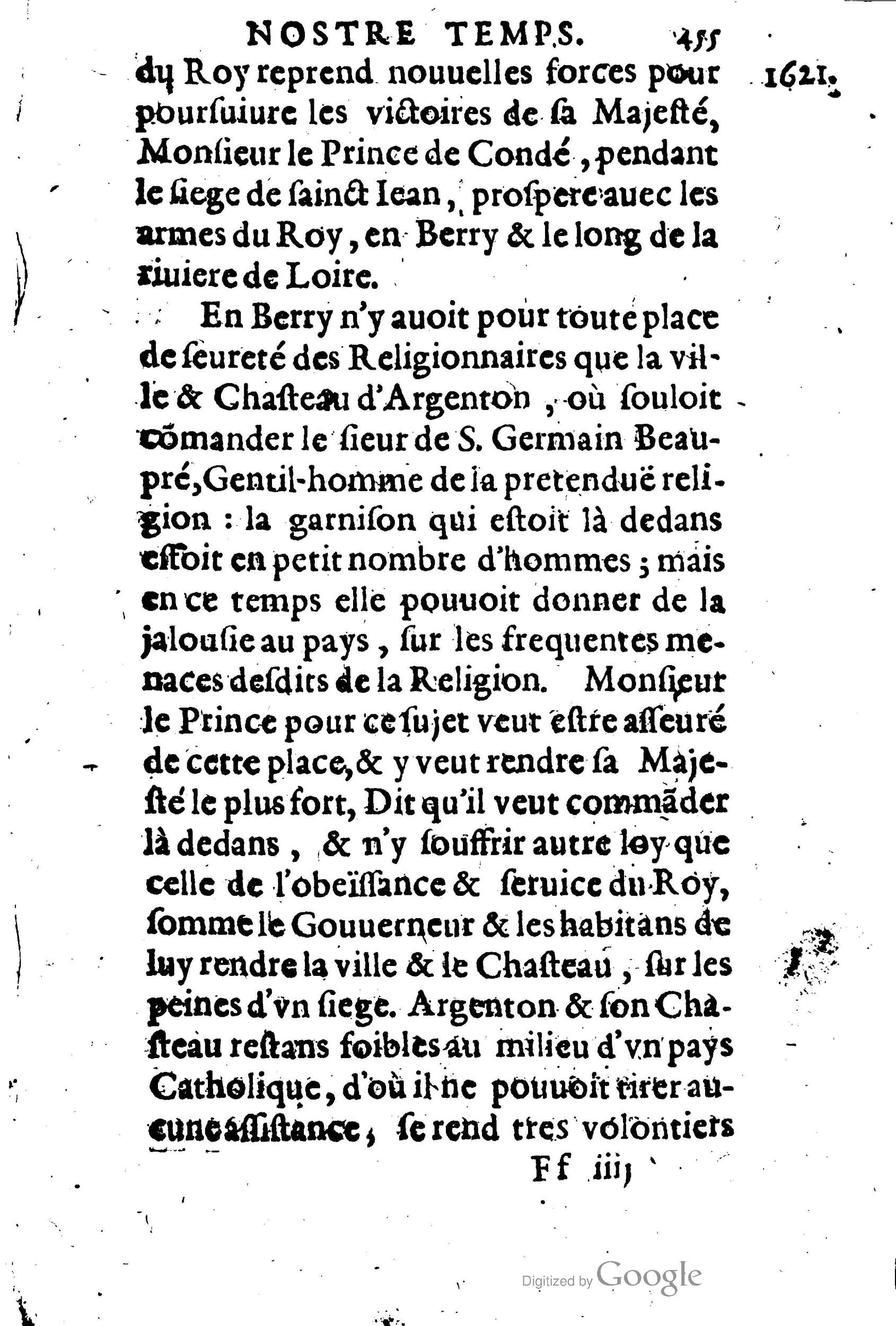 1623 - Joseph Bouillerot - Trésor de l’histoire générale de notre temps - BM Lyon