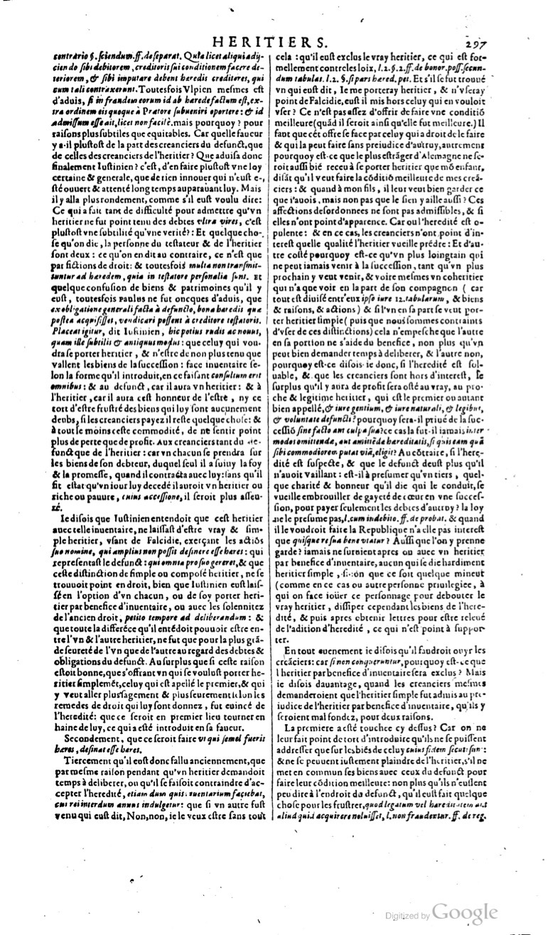 1629 - Veuve Nicolas Buon - Trésor du droit français (29620 T. 2) - BM Lyon