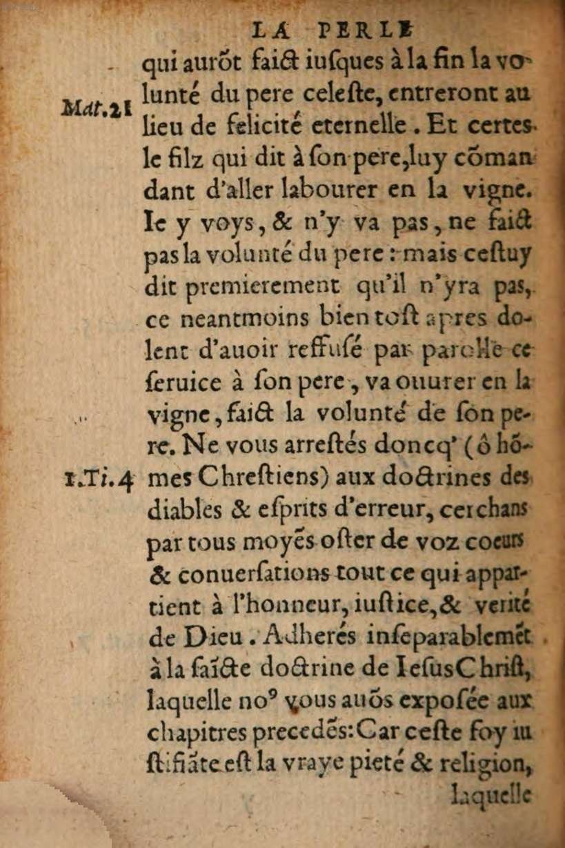 1548 - René Avril et Vivant Gaulterot - Perle précieuse évangélique et Trésor divin - BSB Munich