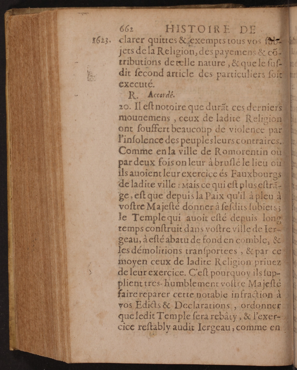 1626 - Joseph Bouillerot - Trésor de l’histoire générale de notre temps - BnF Arsenal