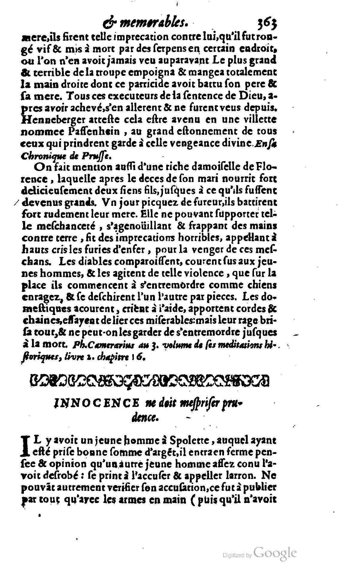 1628 - Jacques Crespin - Trésor d’histoires admirables et mémorables - BSB Munich