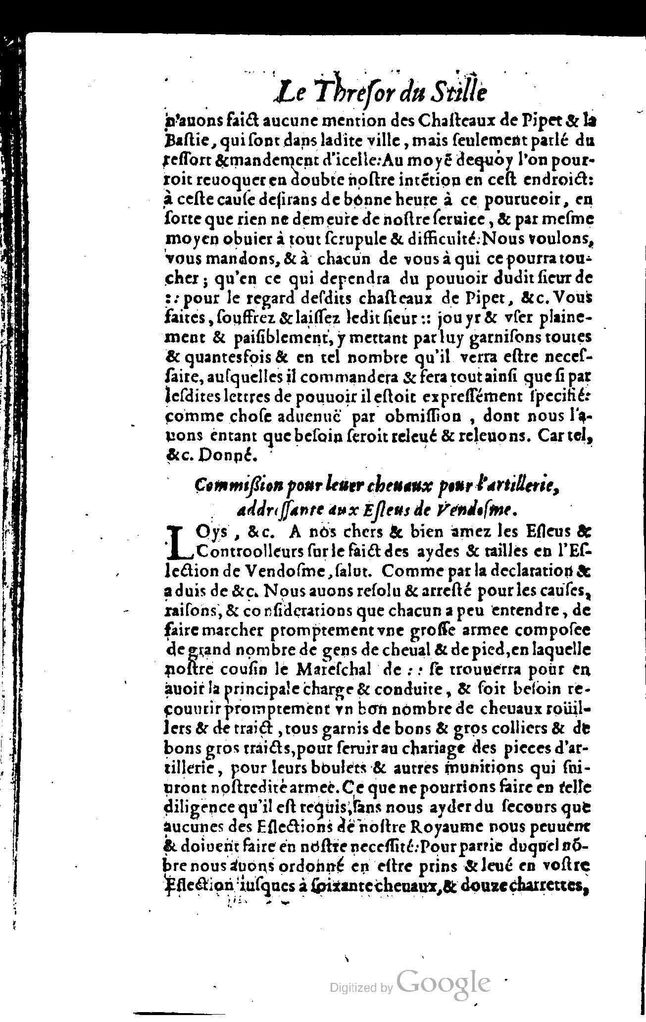 1614 - Jean Richer - Trésor du nouveau style et protocole de la chancellerie de France - BSB Munich