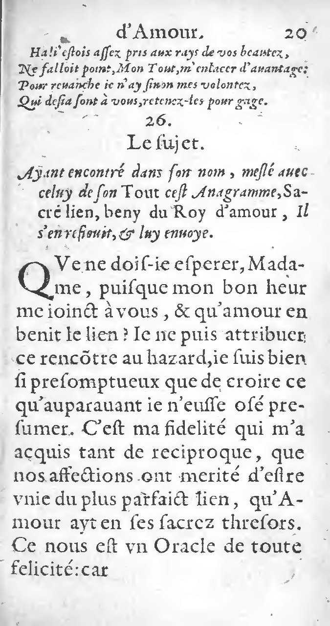 1597 - Thomas Daré - Trésor d’amour - Toronto
