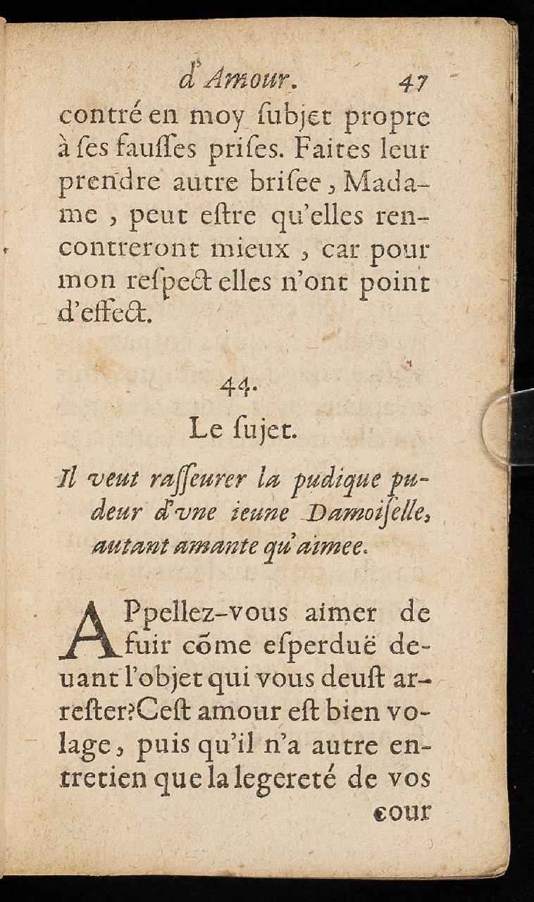 1597 - Thibaud Ancelin - Trésor d’amour - Stuttgart