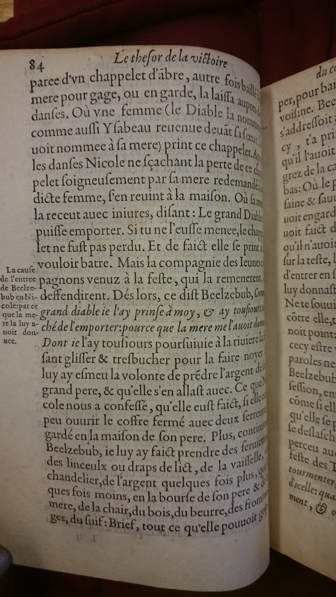 1578 - Nicolas Chesneau - Trésor et entière histoire de la triomphante victoire du corps de Dieu sur l’esprit malin - BM Lyon