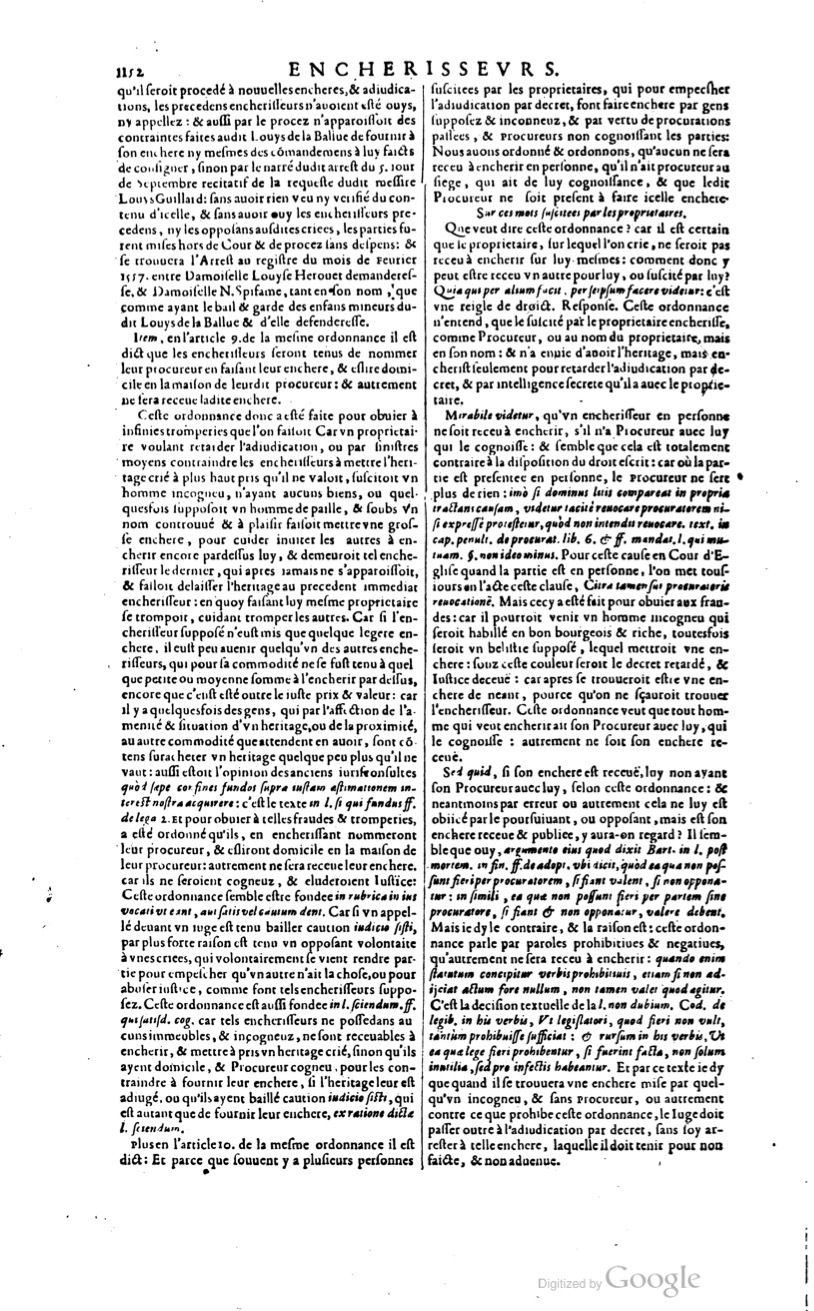 1629 - Veuve Nicolas Buon - Trésor du droit français (29620 T. 1) - BM Lyon 1629 - Veuve Nicolas Buon - Trésor du droit français (29620 T. 1) - BM Lyon