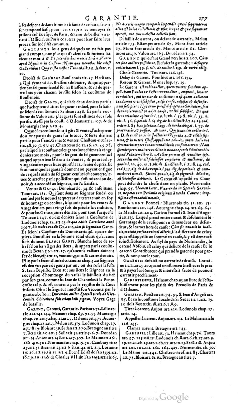 1629 - Veuve Nicolas Buon - Trésor du droit français (29620 T. 2) - BM Lyon