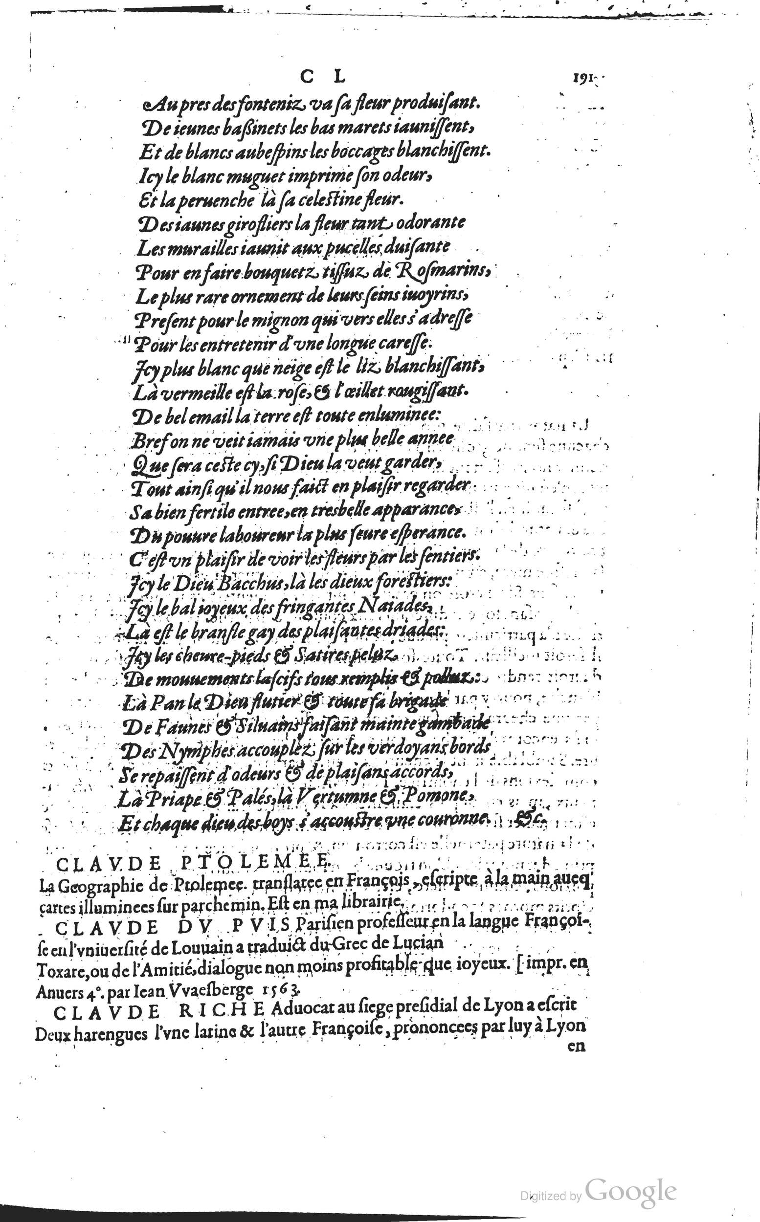 1585 - Barthélemy Honorat - Bibliothèques françaises - BSB Munich