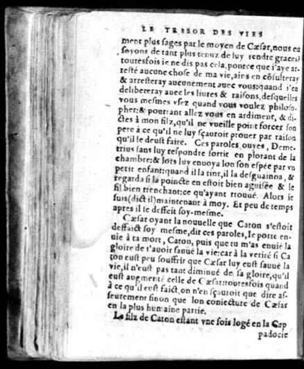 1574 - Benoît Rigaud - Trésor des vies de Plutarque - Avignon