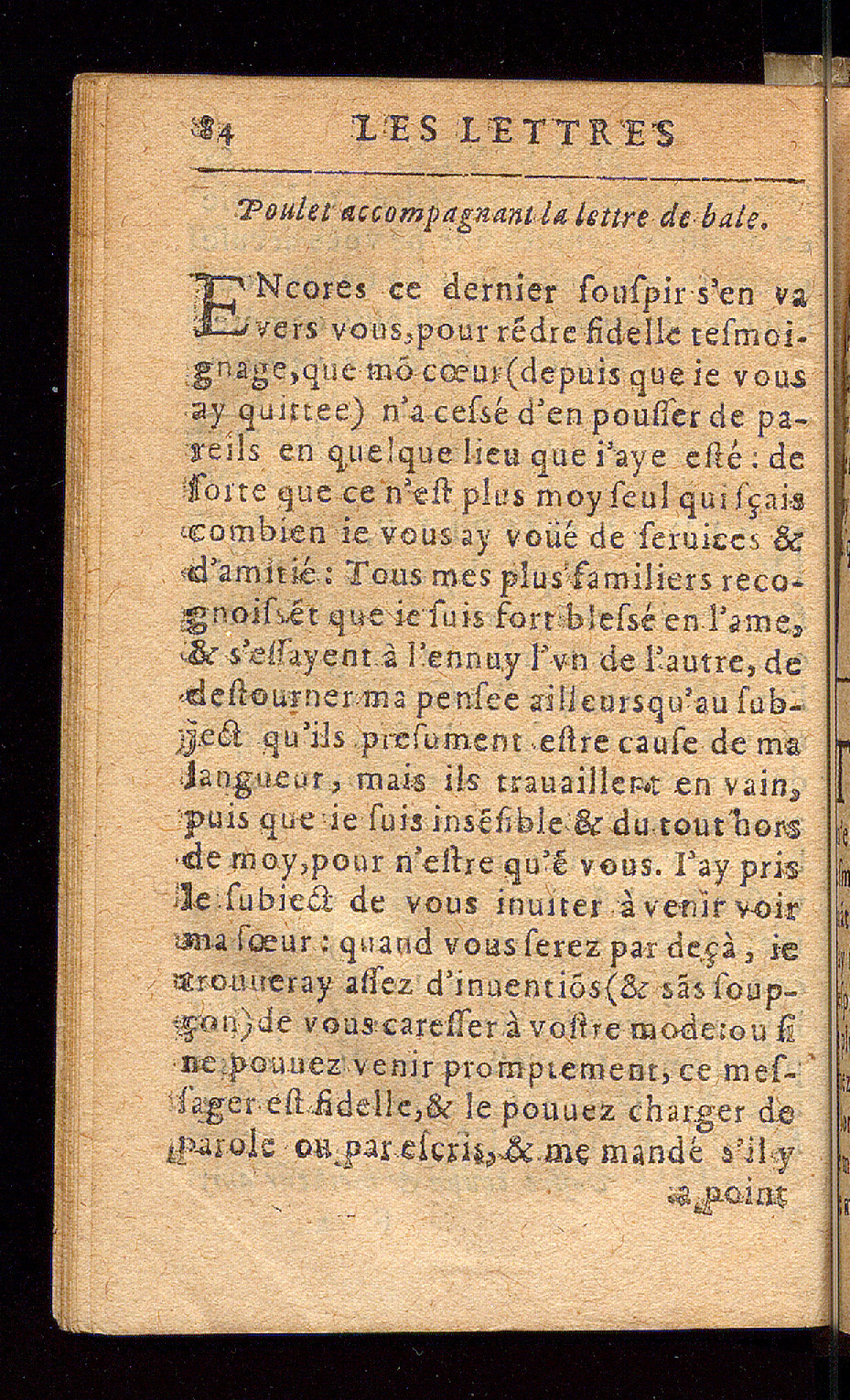 1614 - Barthélemy Vincent - Élite et Trésor des lettres missives - Bâle