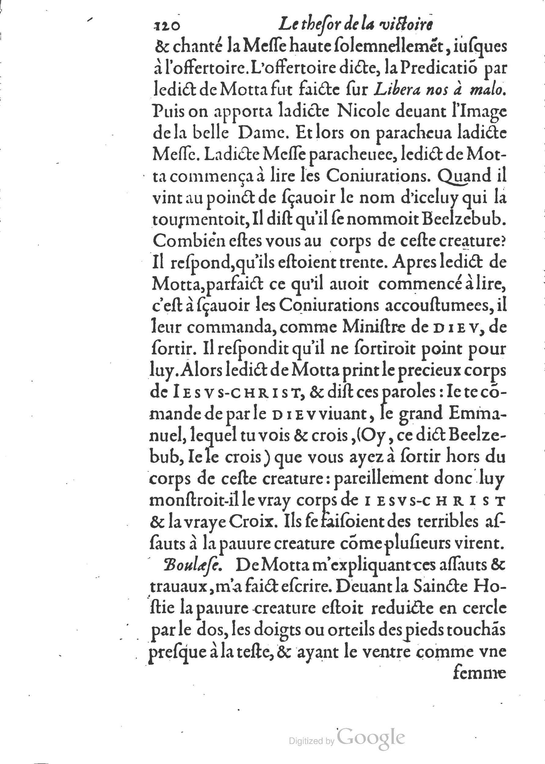 1578 - Nicolas Chesneau - Trésor et entière histoire de la triomphante victoire du corps de Dieu sur l’esprit malin - British Library 1578 - Nicolas Chesneau - Trésor et entière histoire de la triomphante victoire du corps de Dieu sur l’esprit malin - British Library