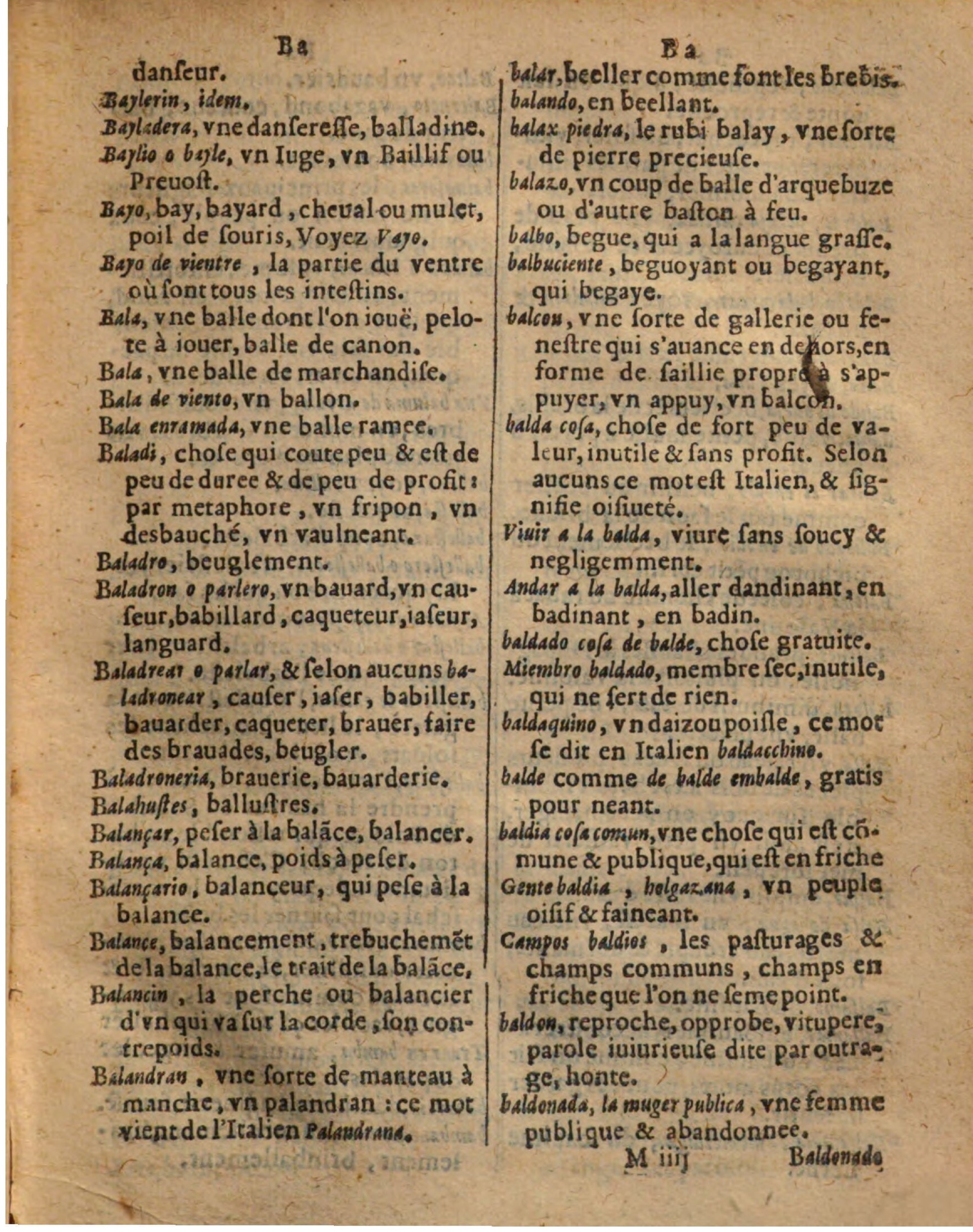 1625 - Hubert Antoine - Trésor des deux langues espagnole et française - Augsbourg