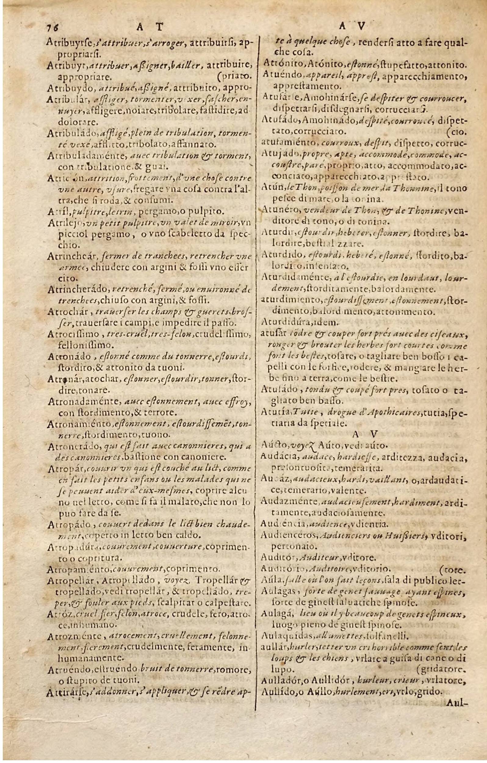 1627 - Jacques Crespin - Trésor des trois langues - Regensburg