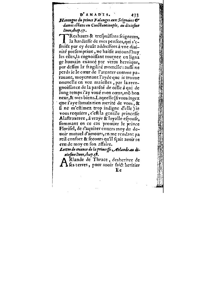 1572 - Veuve Gabriel Cotier - Trésor des Amadis - BM Lyon 1572 - Veuve Gabriel Cotier - Trésor des Amadis - BM Lyon