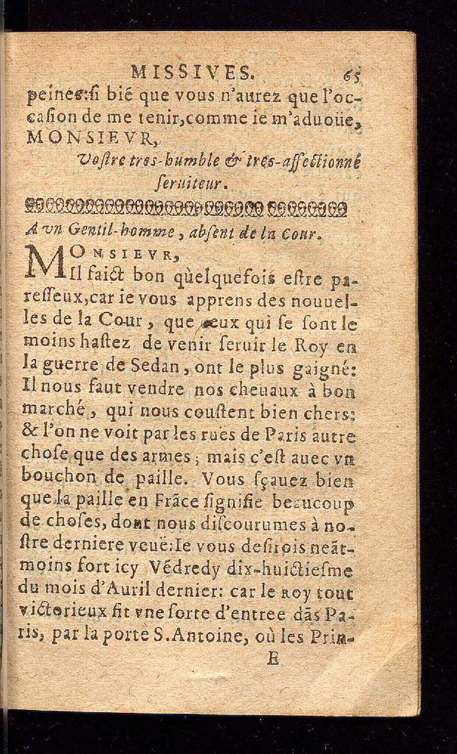 1614 - Barthélemy Vincent - Élite et Trésor des lettres missives - Bâle