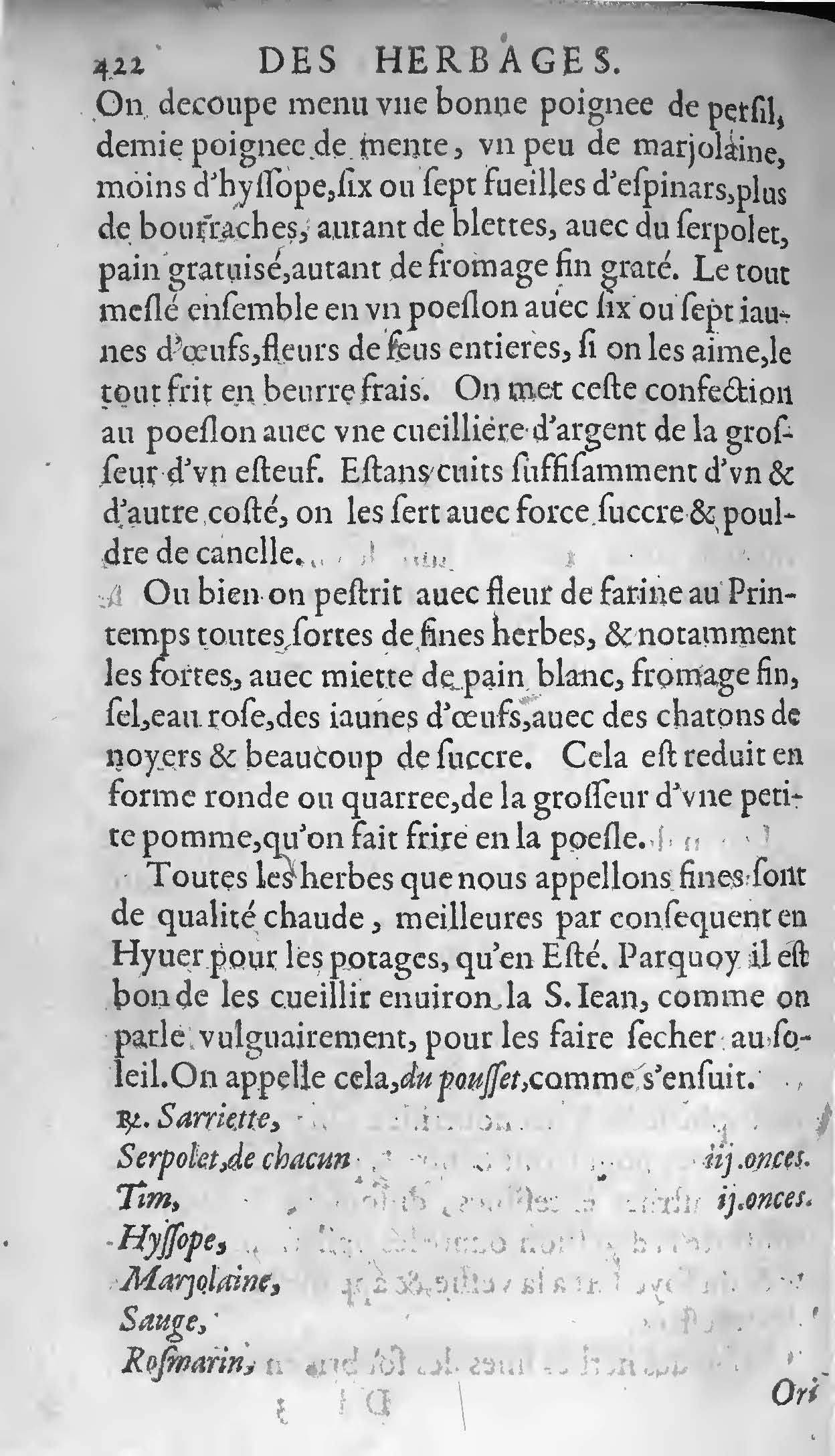 1607 Étienne Servain et Jean Antoine Huguetan - Trésor de santé ou ménage de la vie humaine - BIU Santé_Page_442.jpg