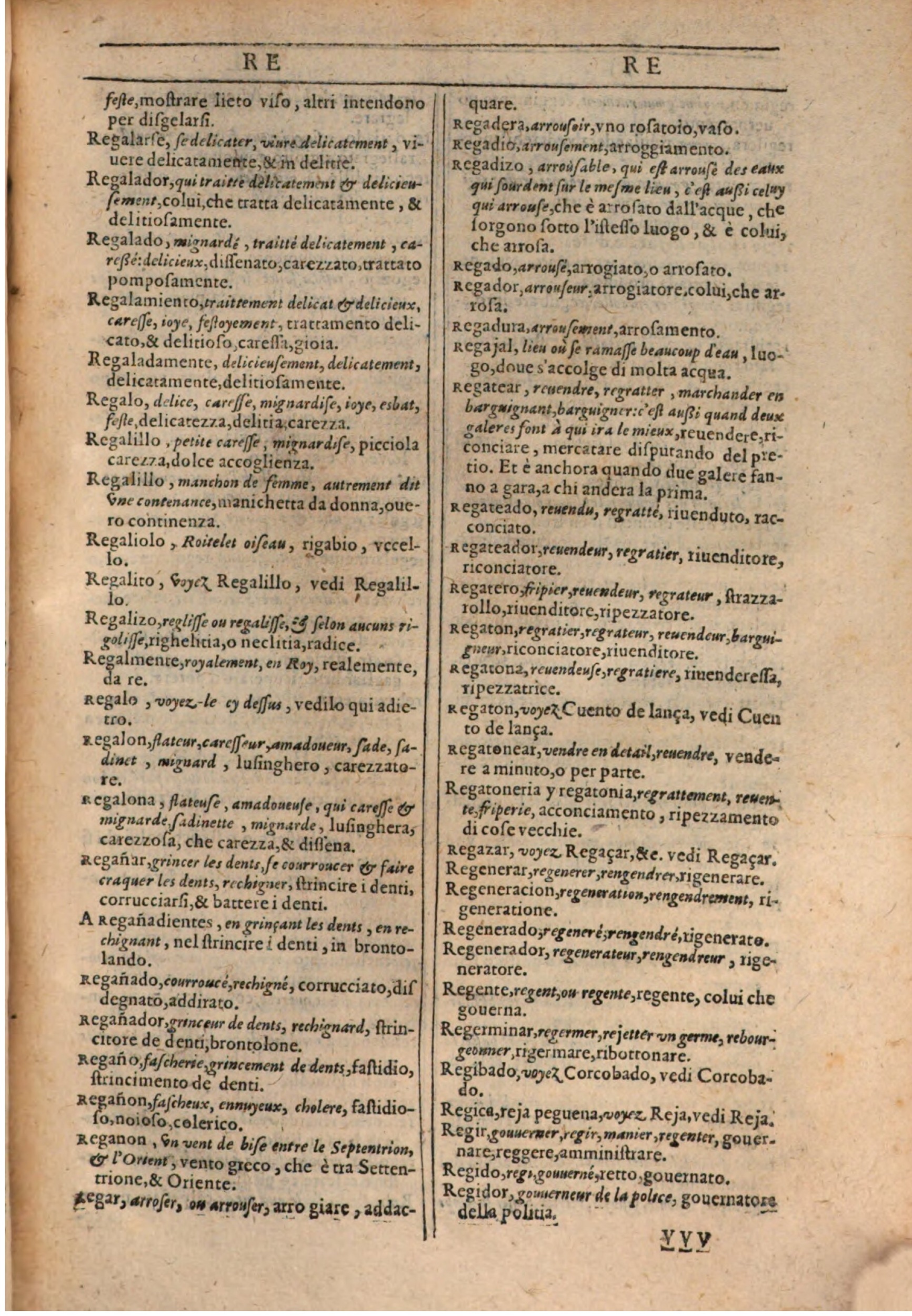 1609 - Philippe Albert et Alexandre Pernet - Trésor des trois langues française, italienne et espagnole (Première partie) - BSB Munich 1609 - Philippe Albert et Alexandre Pernet - Trésor des trois langues française, italienne et espagnole (Première partie) - BSB Munich