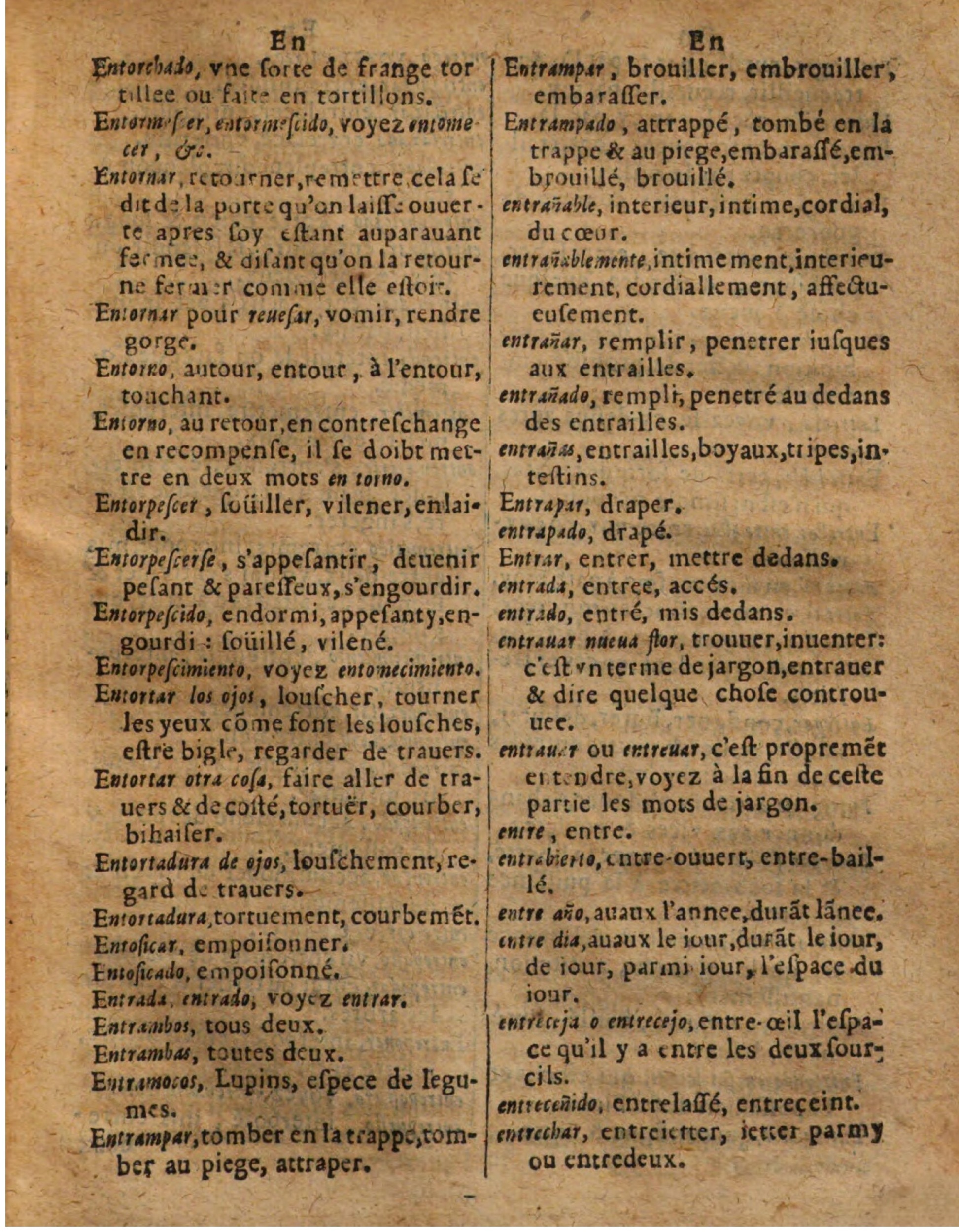 1625 - Hubert Antoine - Trésor des deux langues espagnole et française - Augsbourg