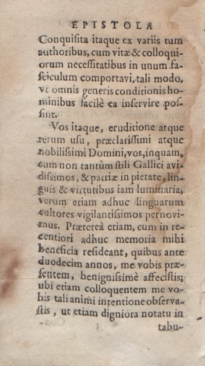 1612 - Dominicus Custos - Trésor des proverbes français  - Bibliopol-Olomuc