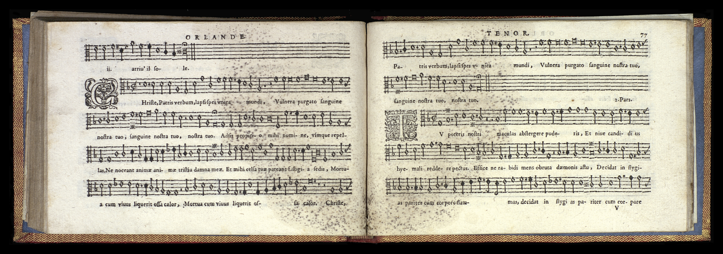 1582 - [Pierre de Saint-André] - Trésor de musique d’Orlande de Lassus Tenor - Mons