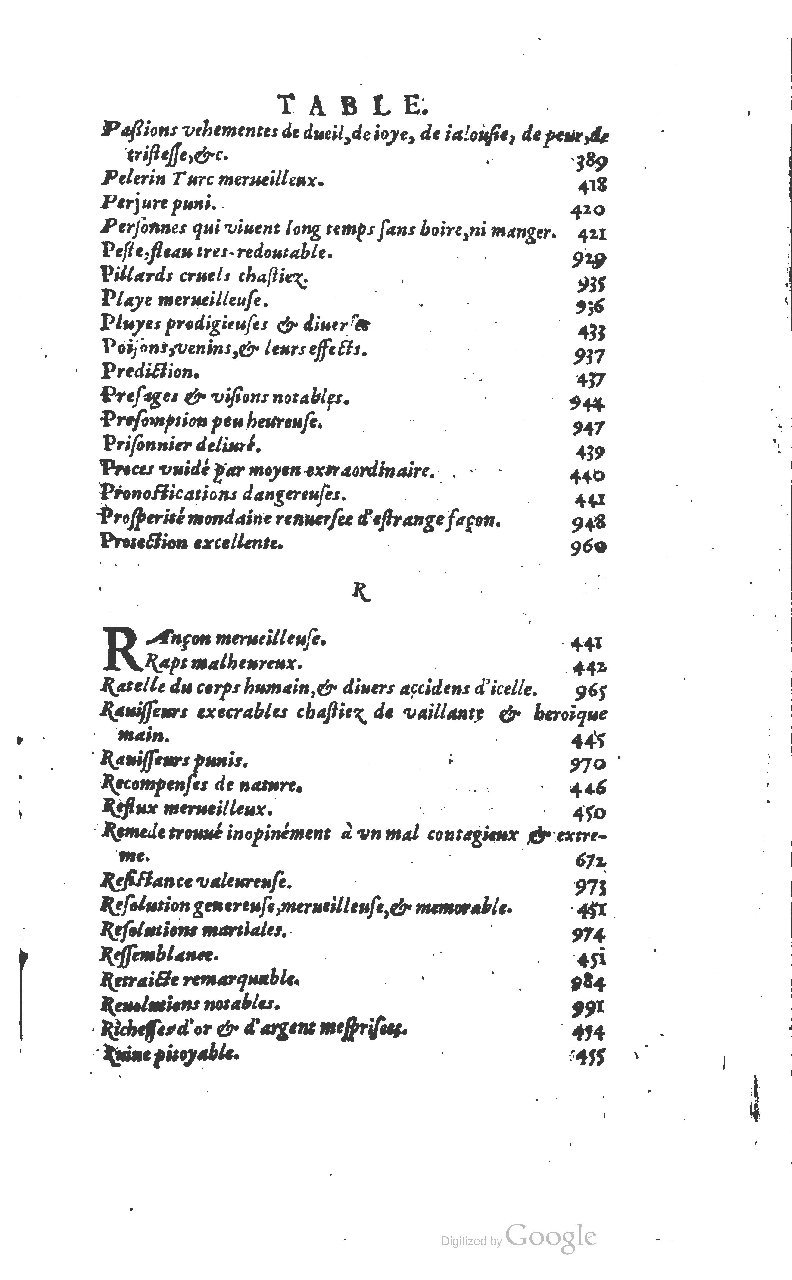 1610 - Paul Marceau - Trésor d’histoires admirables et mémorables - BSB Munich 1610 - Paul Marceau - Trésor d’histoires admirables et mémorables - BSB Munich