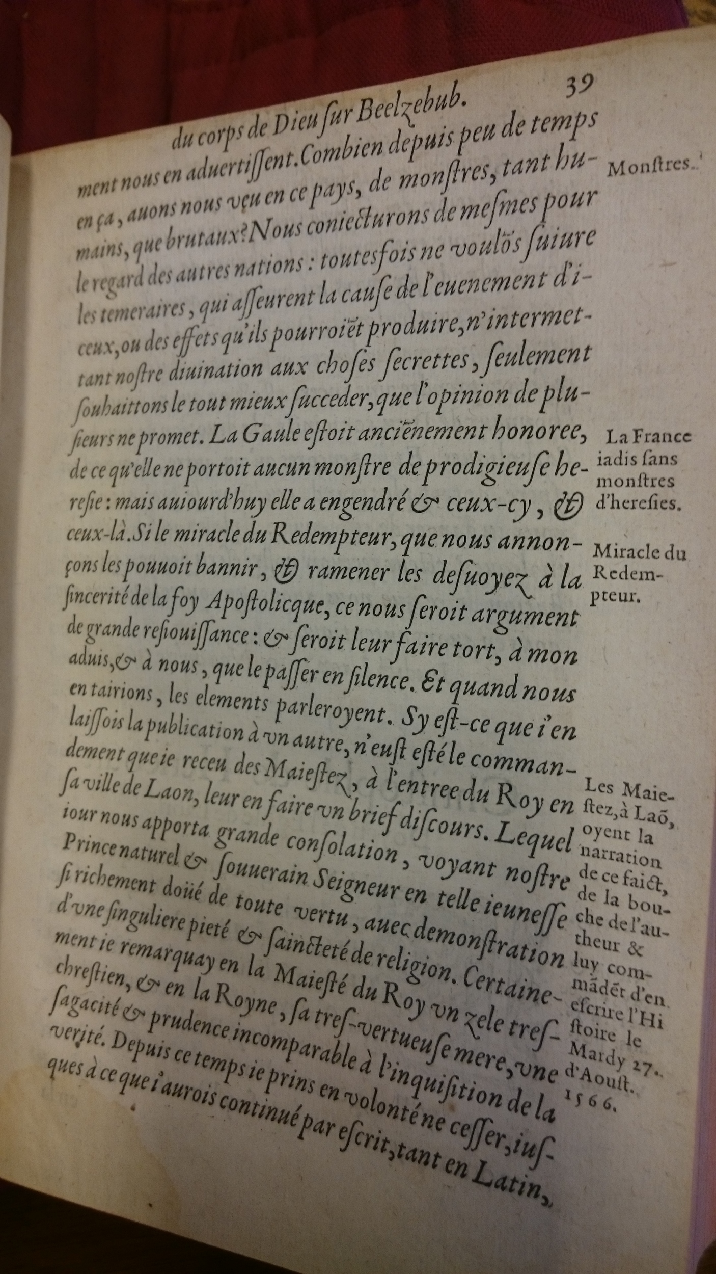 1578 - Nicolas Chesneau - Trésor et entière histoire de la triomphante victoire du corps de Dieu sur l’esprit malin - BM Lyon
