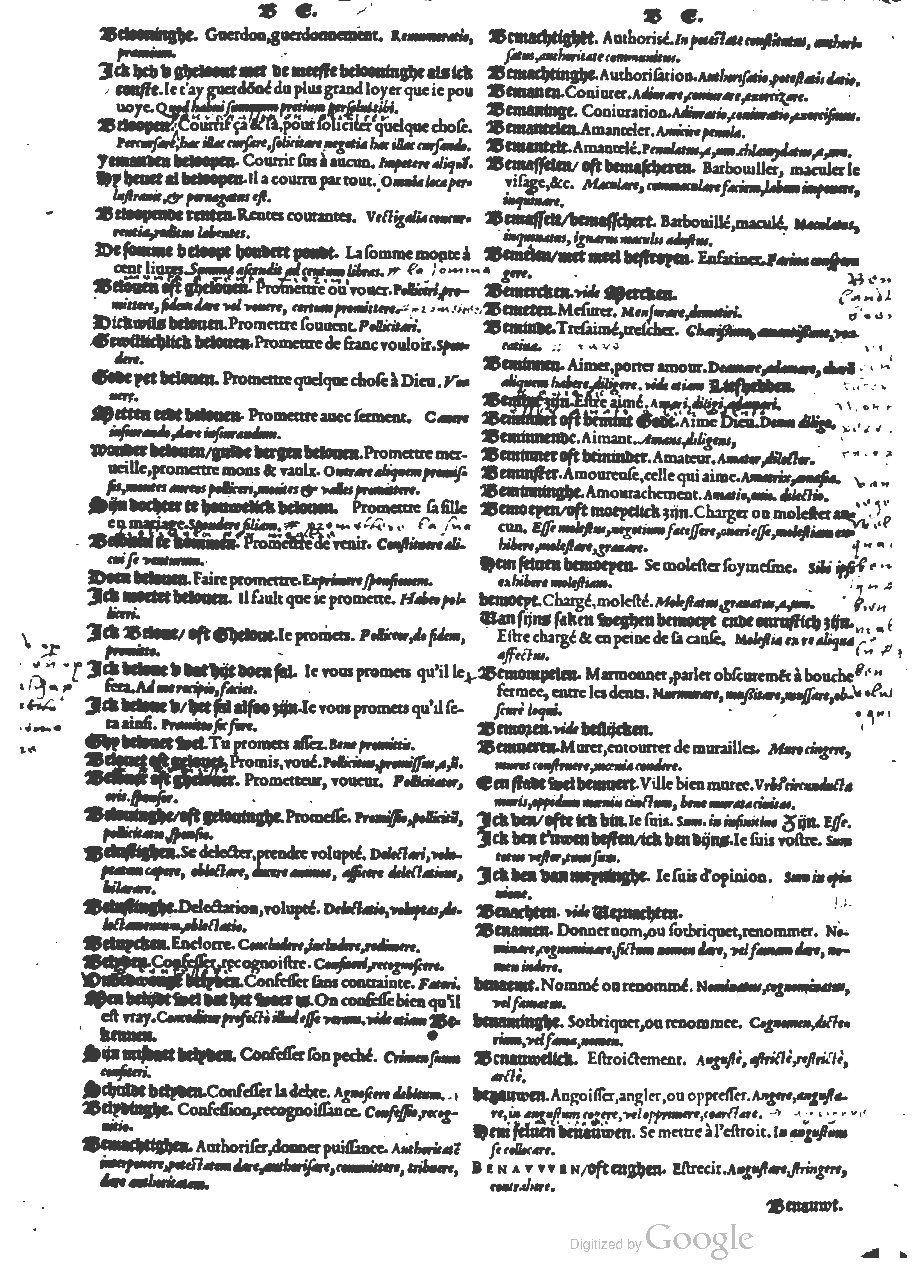 1573 - Christophe Plantin - Trésor du langage bas-allemand - BM Lyon 1573 - Christophe Plantin - Trésor du langage bas-allemand - BM Lyon