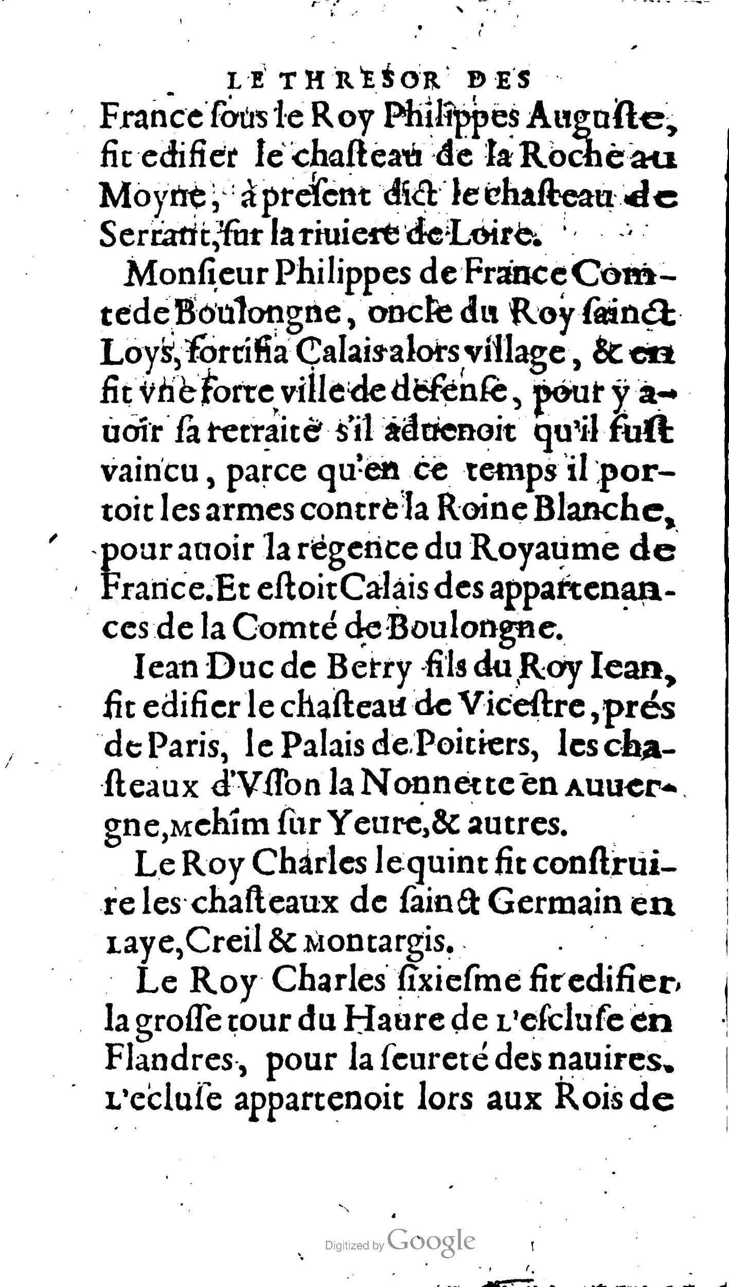 1604 - Galiot Corrozet - Trésor des histoires de France - BNC Florence