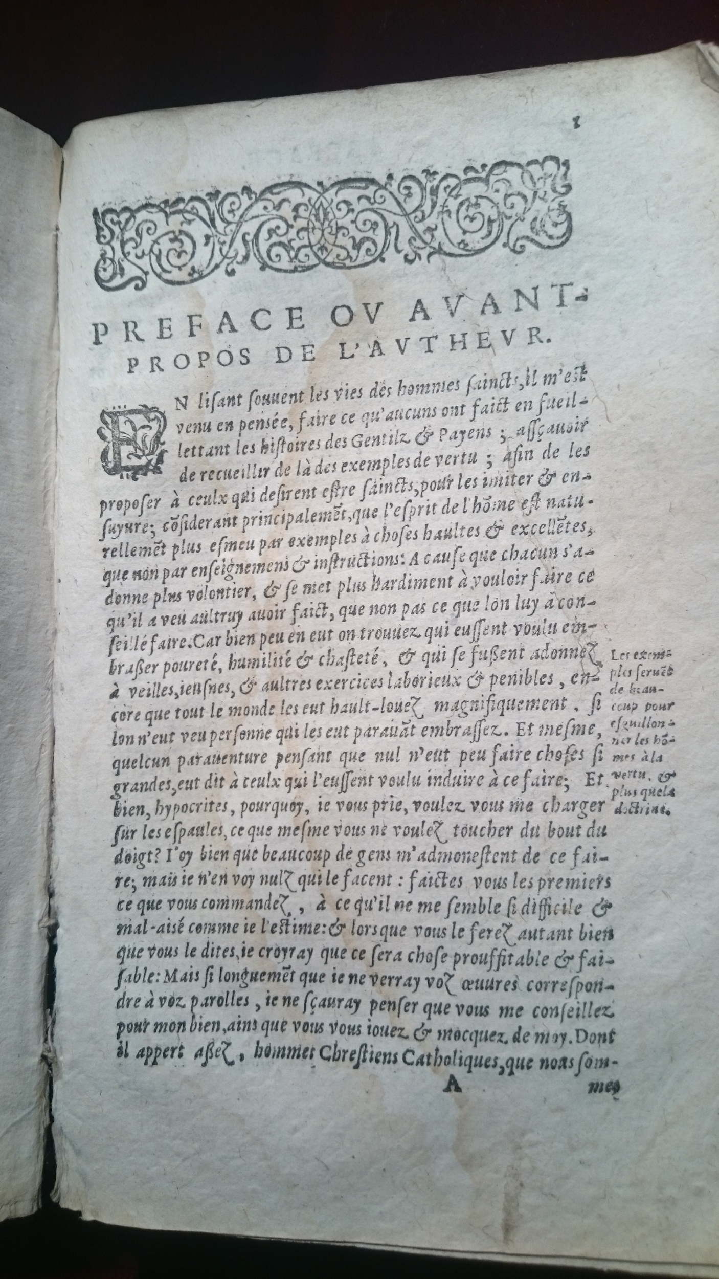 1596 - Jean Bogart - Trésor des faits et dits mémorables des hommes saints et illustres - BM Amiens