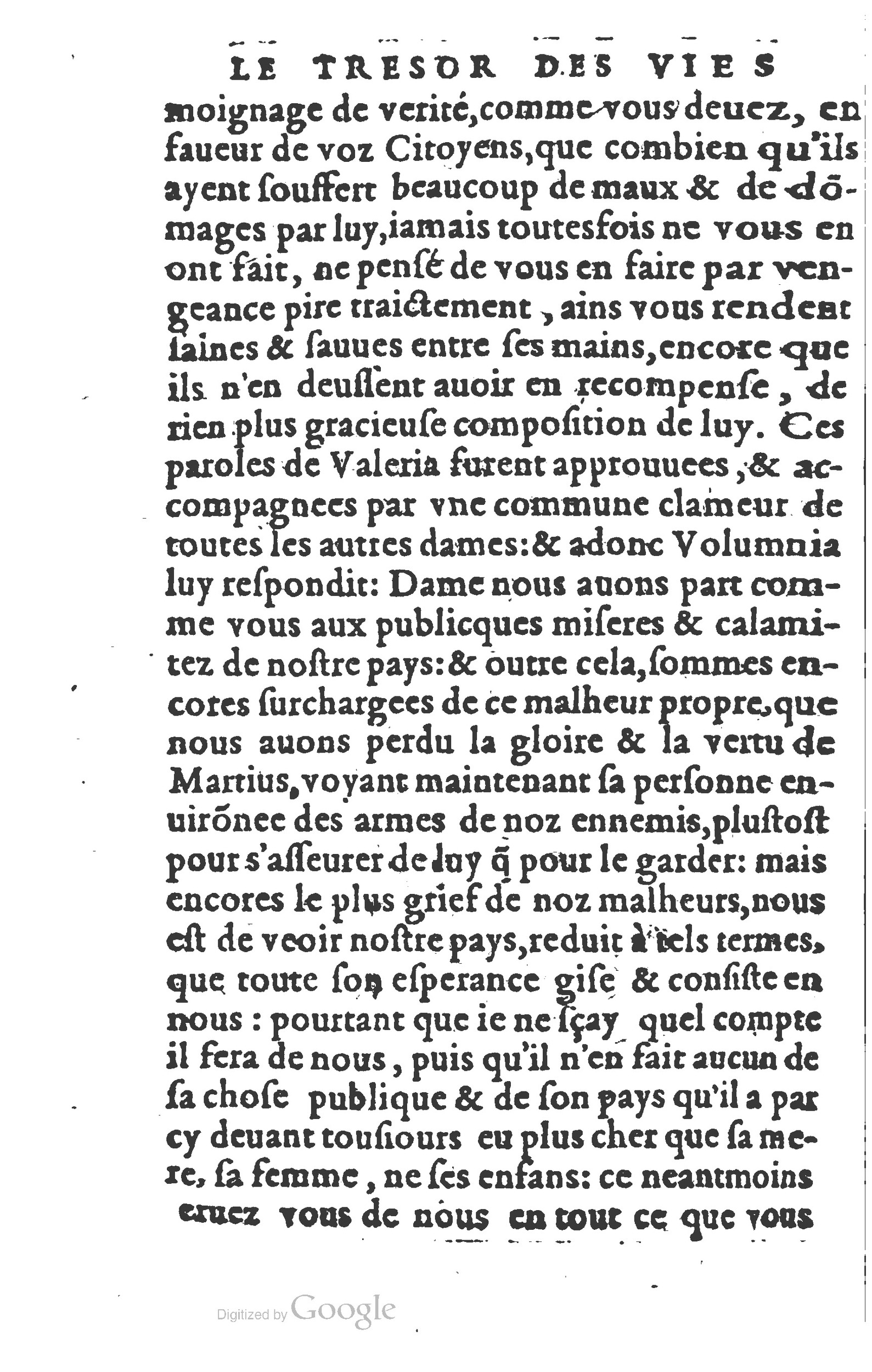 1577 - Claude Micard - Trésor des vies de Plutarque - BSB Munich