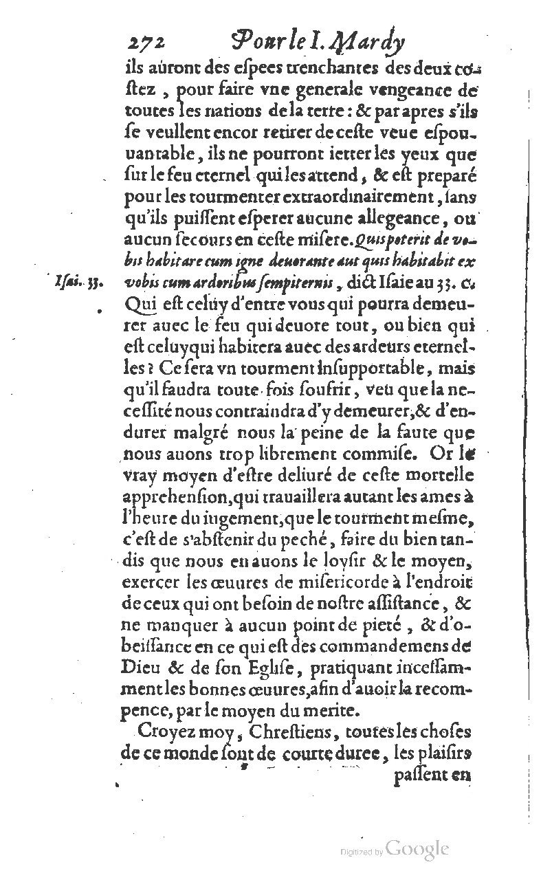 1607 - Nicolas Du Fossé - Trésor quadragésimal - T 01 - BM Lyon
