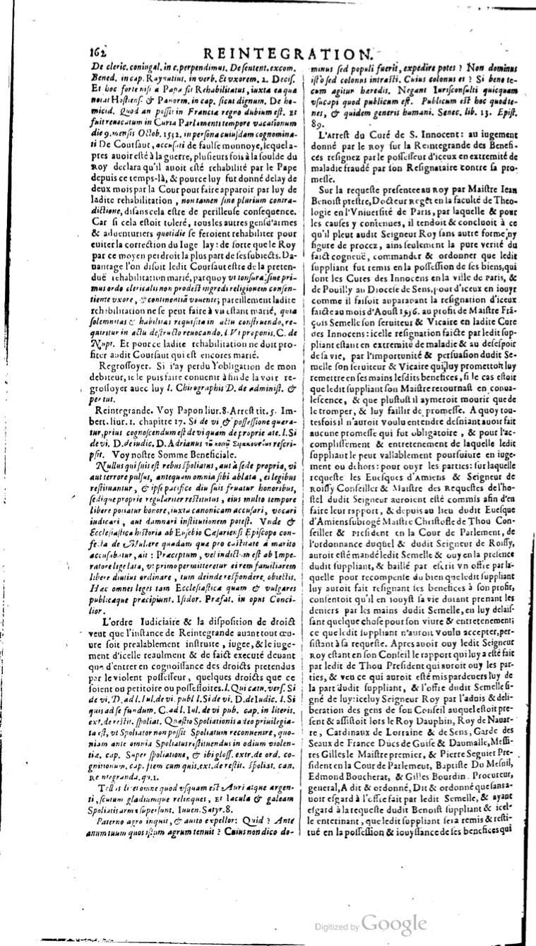 1629 - Veuve Nicolas Buon - Trésor du droit français (21754 T. 3) - BM Lyon