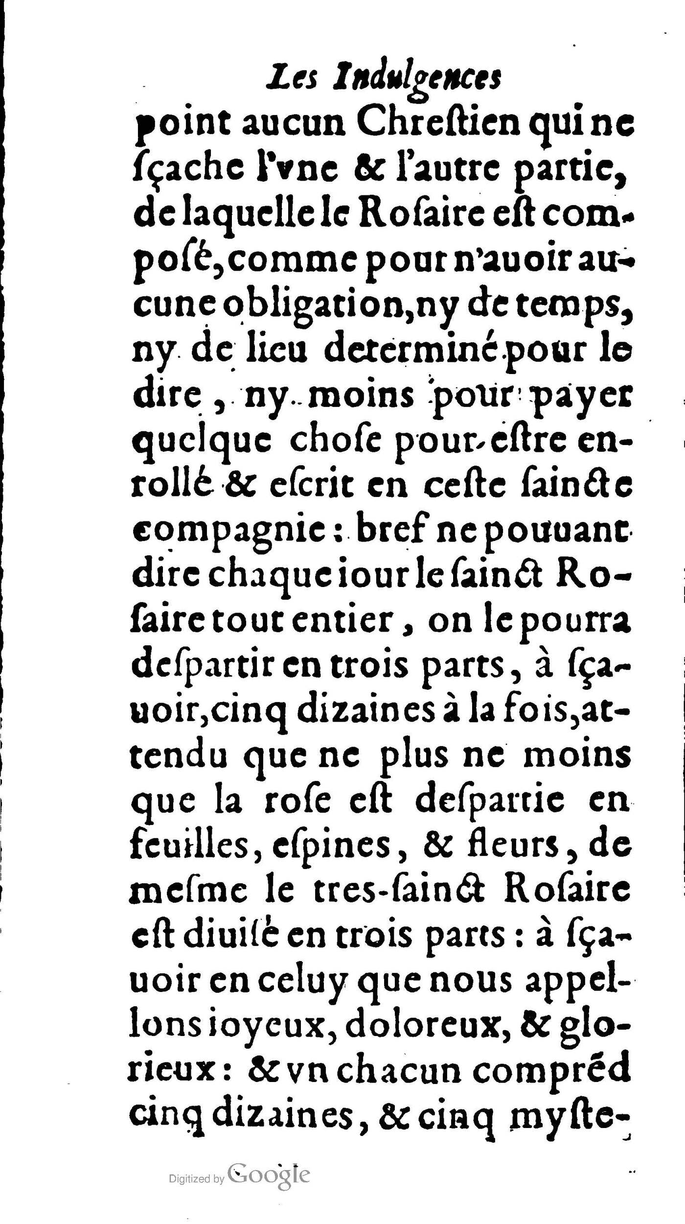 1604 - Jean Le Bouc - Trésor des indulgences du Saint Rosaire - BM Lyon