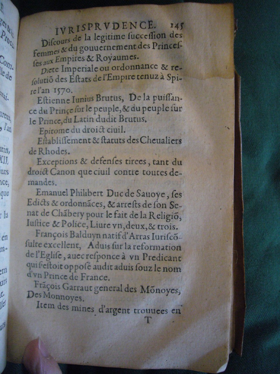 1602 - François Jacquin - Trésor des bons esprits français - BnF Arsenal