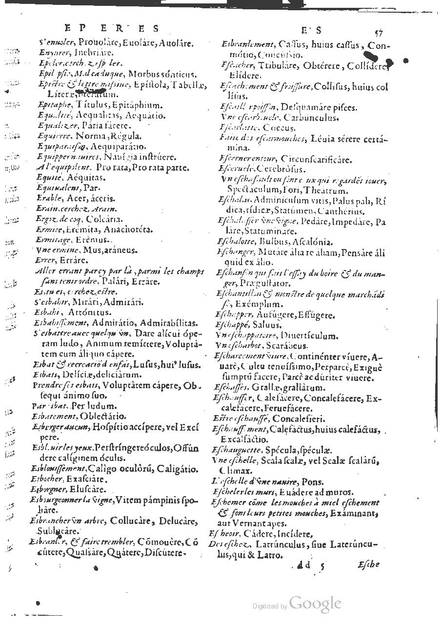 1564 - Henri Hylaire et Louis Cloquemin - Trésor des mots et traits français - BSB Munich 1564 - Henri Hylaire et Louis Cloquemin - Trésor des mots et traits français - BSB Munich