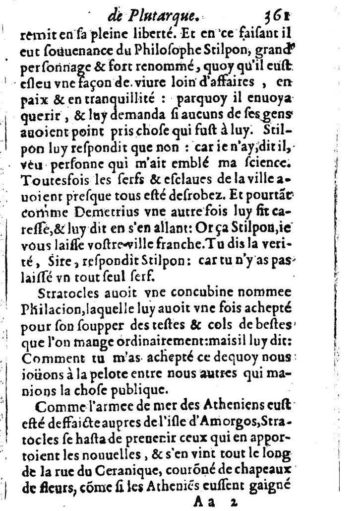 1611 - Pierre Rigaud - Trésor des vies de Plutarque - BM Lyon