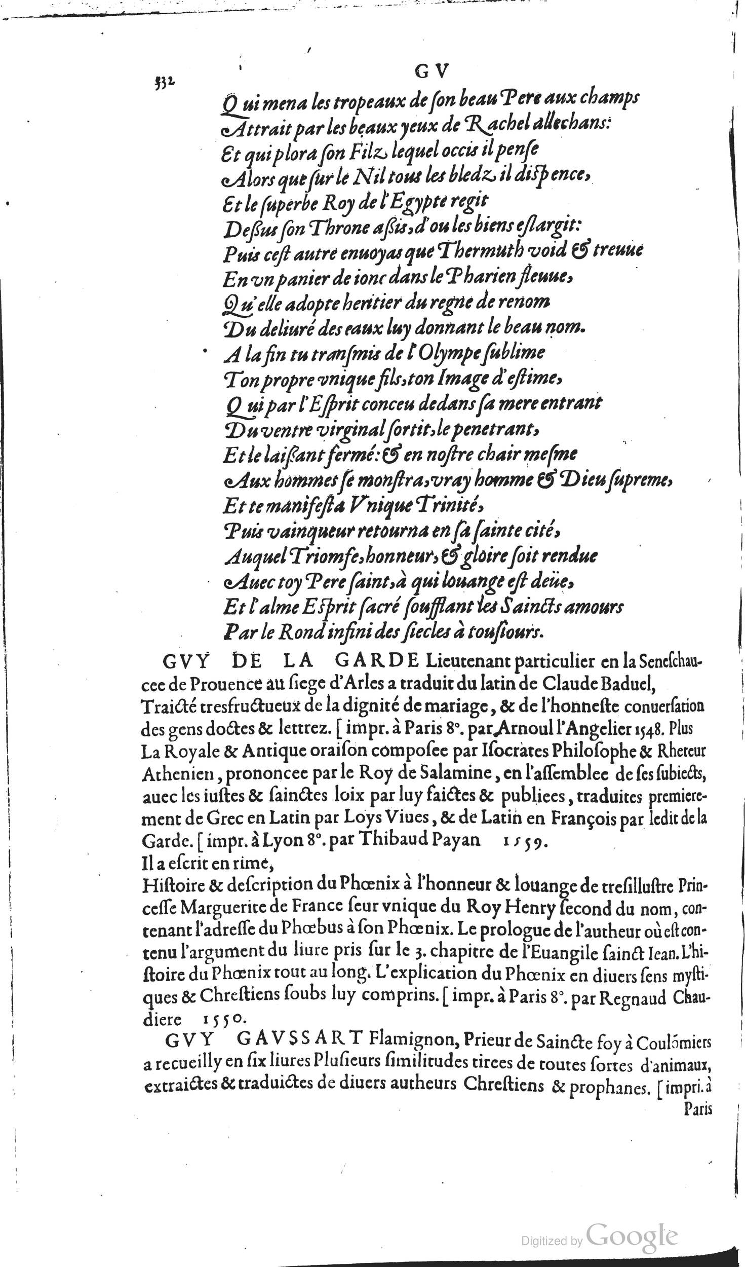1585 - Barthélemy Honorat - Bibliothèques françaises - BSB Munich