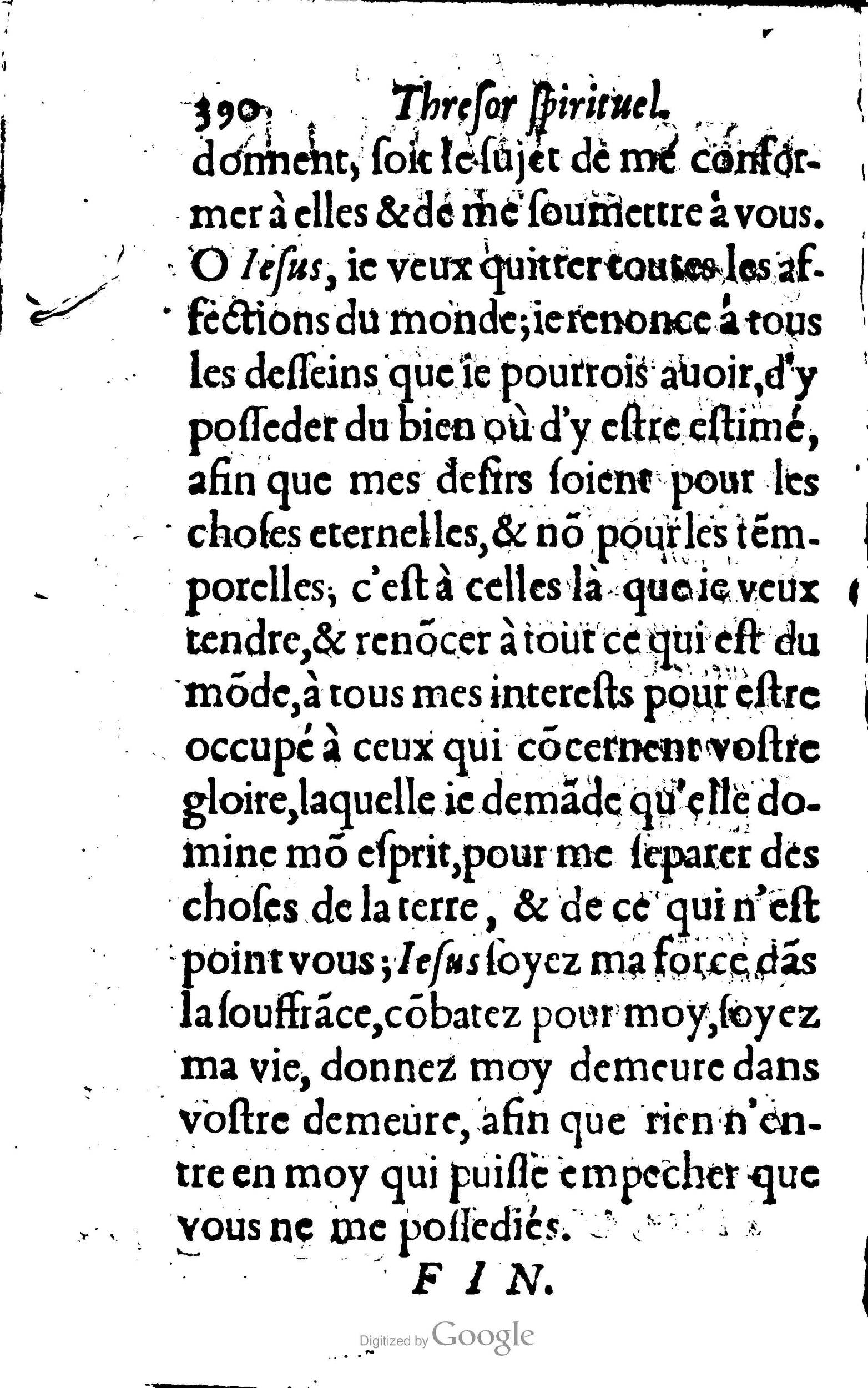 1633 - François Waudré - Trésor spirituel contenant les excellences du christianisme - BM Lyon