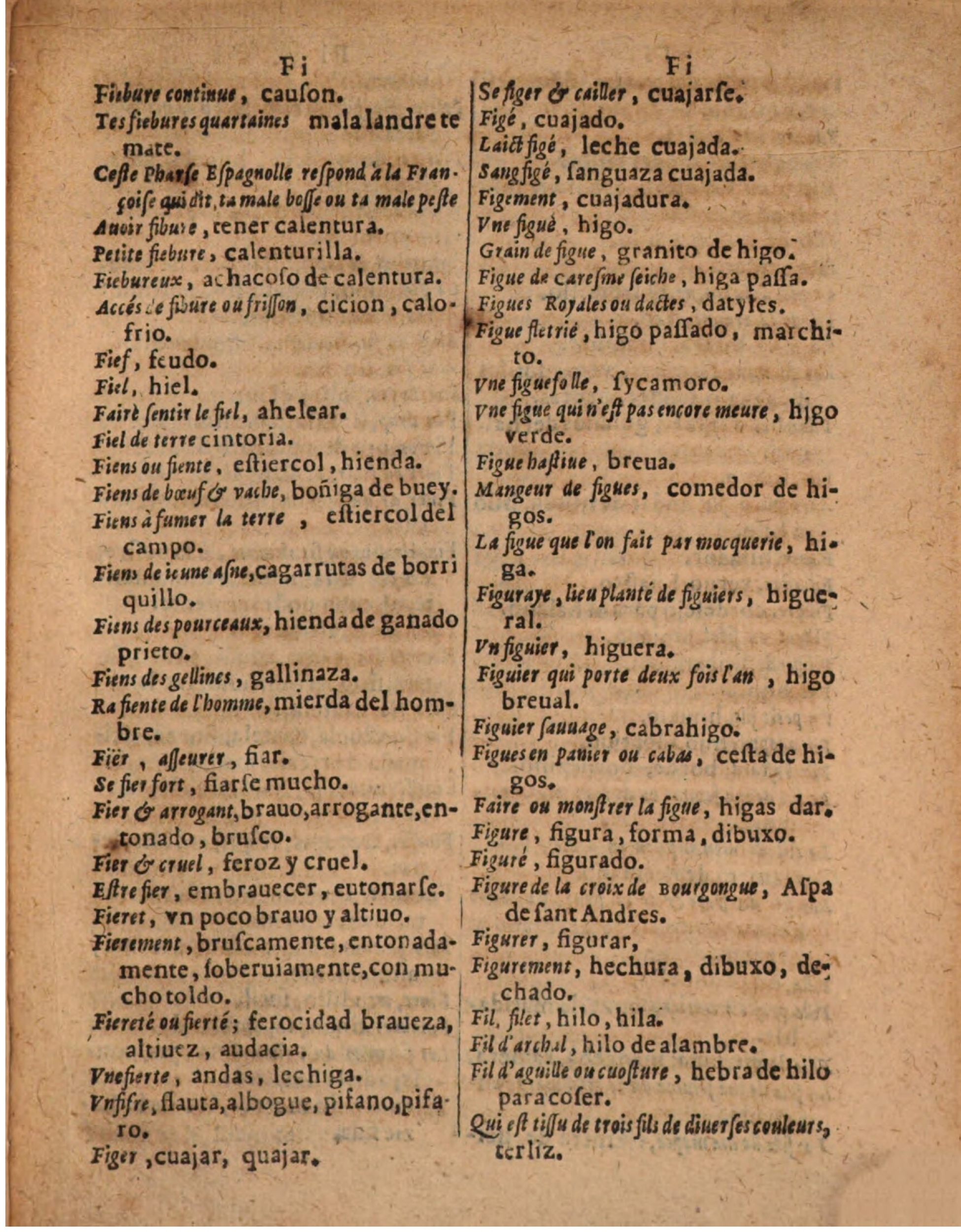 1624 - Hubert Antoine - Trésor des deux langues espagnole et française (Seconde partie) - BSB Munich