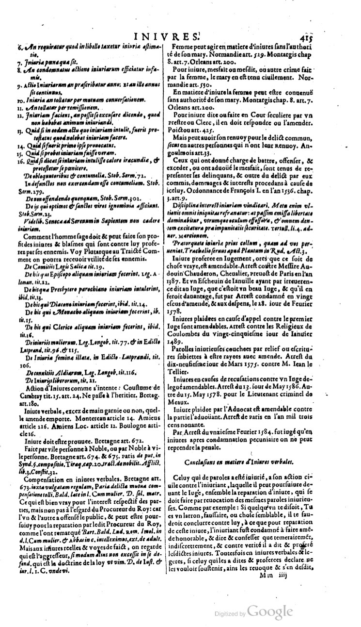 1629 - Veuve Nicolas Buon - Trésor du droit français (21754 T. 2) - BM Lyon